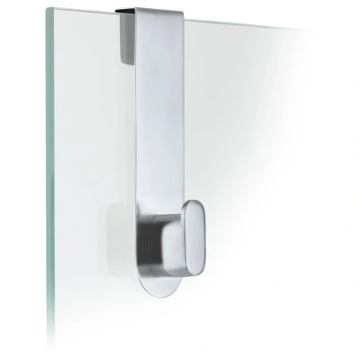 Imagen de Blomus &quot;Areo Gancho para Paneles de Ducha Cristal, Plata Mate, 3,5 x 4 14 cm