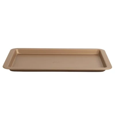 Imagen de Bandeja de horno acero al carbono Russell Hobbs RH01690GEU7 Opulence, 37 cm, superficie antiadherente, fácil limpiar, diseño elegante, dorado