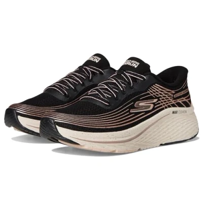 Imagen de Skechers MAX Cushioning Elite 2.0 Zapatillas Black textile/rose goldcoloured, Mujer, Talla: 38, gold coloured Zapatos