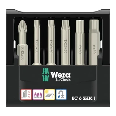 Imagen de Wera 05073631001 Bit Check 6 SHK 1 SB, piezas