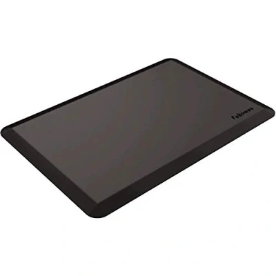 Imagen de Fellowes Alfombra ergonómica antifatiga, para trabajar de pie, compatible con mesas regulables en altura, color negro