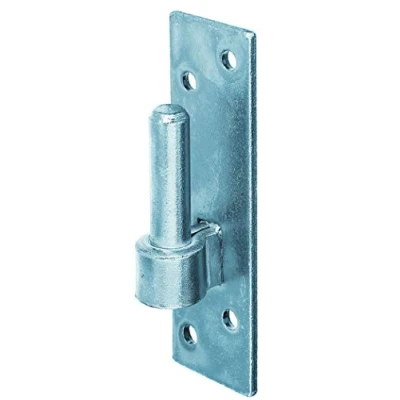 Imagen de Alberts 306809 Abrazadera en la placa, Forma del sur de Alemania con gancho DI o DII, Galvanizado azul, Ø entre eje 14 mm, Pletina 130 x 40 mm