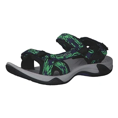 Imagen de CMP KIDS HAMAL HIKING SANDAL, Sandalias Deportivas Unisex niños, Negro azulado Verde flúor, 41 EU