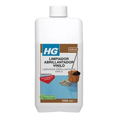 Imagen de HG Limpiador Abrillantador Vinilo, de Suelos Vinilo y Linóleo, Líquido Detergente para Goma Producto Limpieza 1 Litro