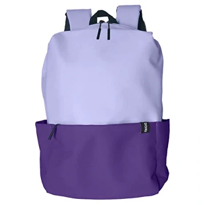 Imagen de Dohe Mochila Escolar 5 Bolsillos (1 para Ordenador Portátil), Tamaño Grande, Tirantes y Espalda Reforzados, Estudiantes, Material DUO Morado