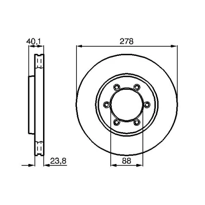 Imagen de Disco de freno BOSCH 0 986 478 967