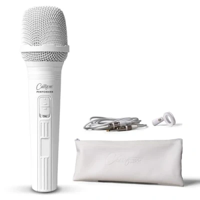 Imagen de Carry on Performer micrófono dinámico Profesional, Vocal cardioide de Mano con Interruptor Encendido/Apagado Inc: Cable XLR 3M a Jack, Clip micrófono, Funda Transporte