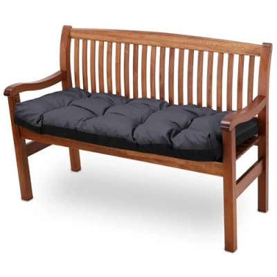Imagen de cojín de banco 120 x 40 cm cojines columpio Hollywood silla al aire libre asiento jardín suelo Almohadilla salón respaldo para Grafito