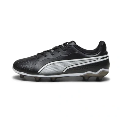 Imagen de Puma KING Match FG/AG JR Unisex Botas de fútbol con tacos para niños, Talla: 37.5, Black/white Zapatos