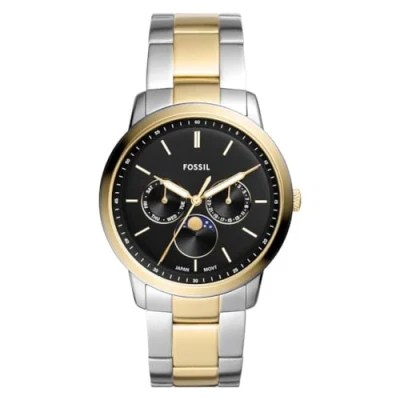 Imagen de Fossil Reloj Analógico para Mujeres de Cuarzo con Correa en Acero Inoxidable FS5906, Negro y Tono Plata