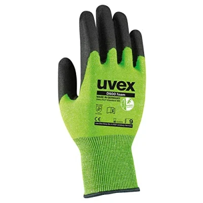 Imagen de Guantes de protección espuma Uvex D500 seguridad resistentes a cortes con revestimiento agarre