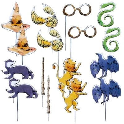 Imagen de Unique Harry Potter Accesorios de Fotomatón Fiesta Juego 8, grafik, Multicolor, Talla única (23590)