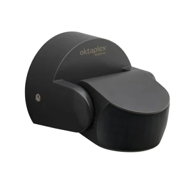 Imagen de Oktaplex BEA Detector de Movimiento para Exteriores, IP65, orientable 180, Sensor Infrarrojos, Alcance 10 m, 230 V, Color Antracita con crepuscular