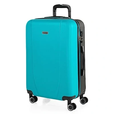 Imagen de ITACA Maleta Mediana con 4 Ruedas Giratorias para Viajes Largos Tipo Trolley Ideal como Maletas de Viaje Grandes 23 Kilos y Resistentes, Turquesa Antracita