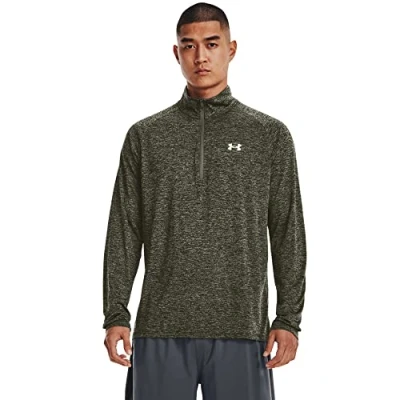 Imagen de Under Armour Tech 2.0 1/2 Zip, Camiseta de Manga Larga Hombre, Marine Od Green/Black/White, S
