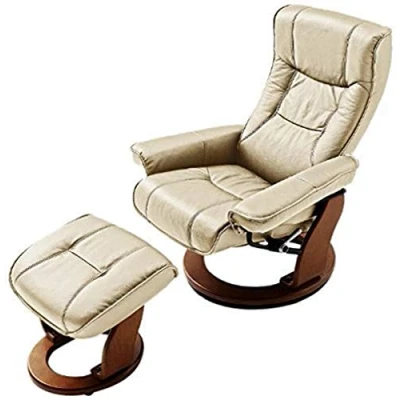Imagen de Presidente robas Lund Comfort Hamilton con el taburete de cuero marrón / Negro crème 83 x 85 110 105 cm 64026BN5