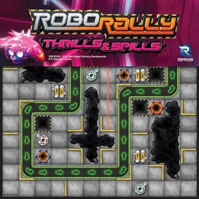 Imagen de Renegade Game Studios: Robo Rally Expansión de emociones y derrames Juego mesa movimiento programado estrategia, pista carreras, nuevas rejillas, a partir 12 años, 2 6 jugadores