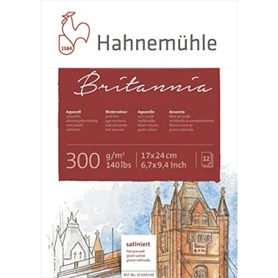 Imagen de Hahnemuhle Britannia 300gsm Block 17 x 24cm Hot Pressed