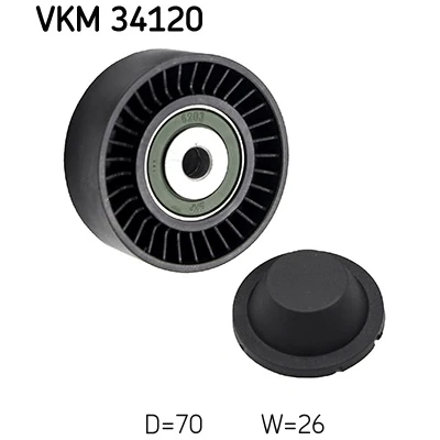Imagen de SKF VKM 34120 Rodillo Guia FORD: MONDEO 4 Turnier, 4, LAND ROVER: Freelander 2 SUV, JAGUAR: XF Berlina
