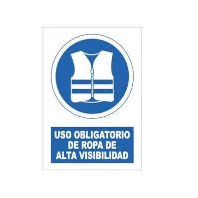 Imagen de S21 Señalización SOR1128.G Señal uso obligatorio de ropa alta visibilidad multicolor