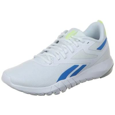 Imagen de Reebok Flexagon Force 4 Zapatillas de entrenamiento, Hombre, Talla: 45, Footwear white kinetic blue digital lime Zapatos