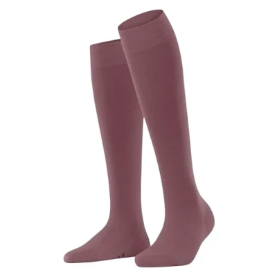 Imagen de FALKE Softmerino W KH lana algodón largo unicolor 1 par, Calcetines largos Mujer, Rosa (Roan Rouge 8936), 39 40