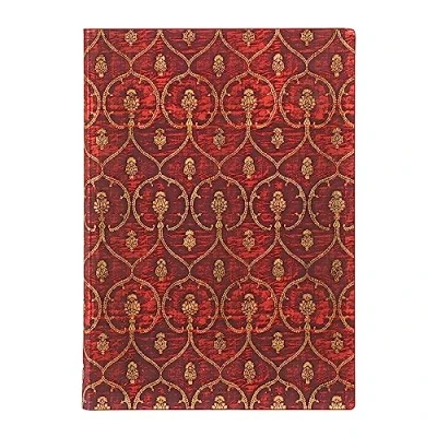 Imagen de Libreta Flexi Paperblanks Terciopelo Rojo Midi (130x180x13mm) Li Sa De