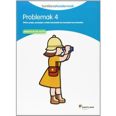 Imagen de PROBLEMAK 4 SANTILLANA KOADERNOAK (CUADERNOS)