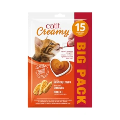 Imagen de Catit Creamy Pollo, 15 Unidades x 10 g