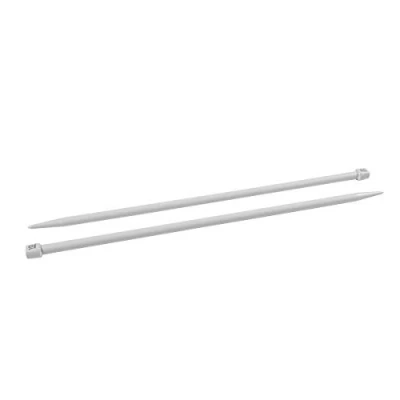 Imagen de Prym KST Agujas de Tejer para Chaqueta (40 cm, 10,00 mm), Color Gris Knitting Needles, Grey, 10,0 mm