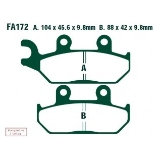 Imagen de EBC Brakes FA172R Juego de pastillas freno