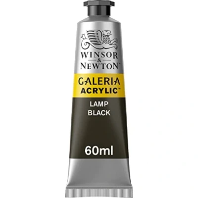 Imagen de Winsor &amp; Newton Galería Pintura Acrílica , 60 ml, Negro (Lamp Black)