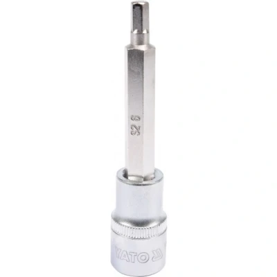Imagen de YATO YT 04392 Piezas insertables de llave cubo 1/2 3120 6 Acero cromo vanadio hexagonal