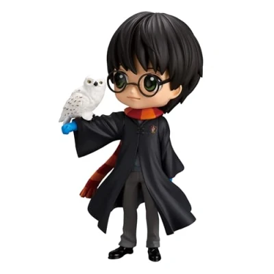 Imagen de Banpresto Figura Q Posket Harry Potter Y Hedwig Coleccionables de 14 cm para Exhibición, Idea Regalo Niños Adultos, Fans la Saga BP88199P