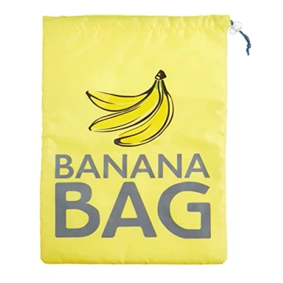 Imagen de KitchenCraft Bolsa para Bananas de Poliéster Acolchado con Cierre Superior 28 x 38 cm Amarillo