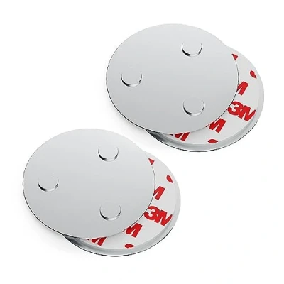 Imagen de conecto, Soporte magnético, Accesorio de Uso Universal, magnético y con Taladro, Adecuado para detectores Humo, 60 mm, Juego 2