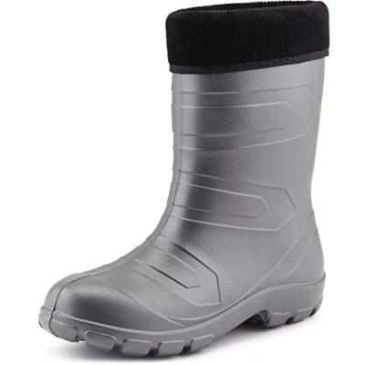 Imagen de Ladeheid Botas de Agua Antideslizantes en EVA Mujer LALMG879 (Plata/Negro, 36 EU)