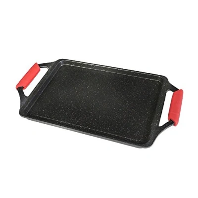 Imagen de WECOOK! Bandeja de Asar 43 X 25cm, Aluminio, Asas Silicona, Vitrocerámica, Gas, Horno