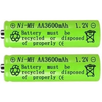 Imagen de Pilas AA 3600mAh NI mh Recargables 1.2 V.2 Piezas