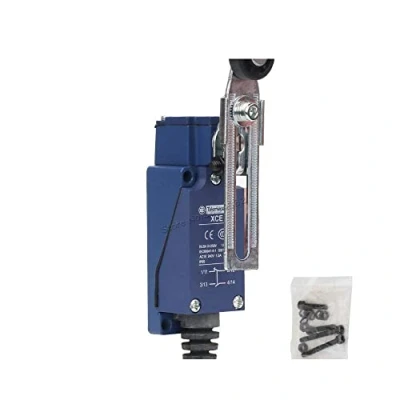 Imagen de Interruptor de final carrera IP65 NO+NC Palanca brazo rodillo momentáneo 5A 250V XCE145