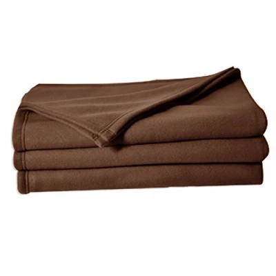Imagen de Poyet Motte poleco Manta Polar poliéster Chocolate, poliéster, 260 x 240 cm