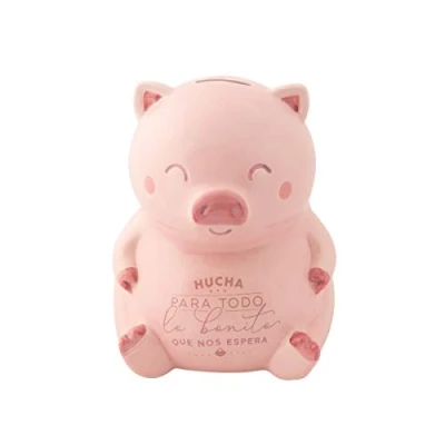 Imagen de Mr. Wonderful WOA10323ES Hucha Cerdito para Todo lo Bonito que nos Espera Rosa