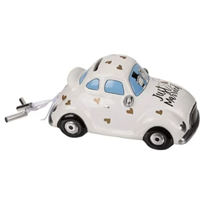 Imagen de Out of the blue Hucha de cerámica para Coche Boda con Cerradura/Dimensiones : 8 x 14,5 6,5 cm