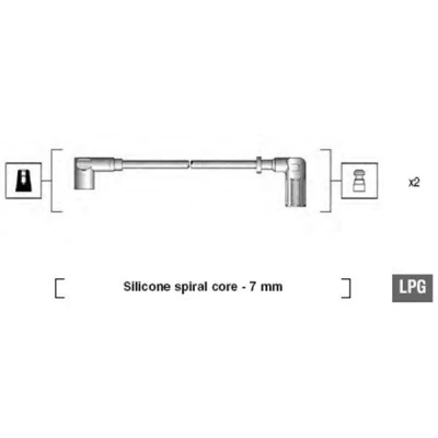 Imagen de MAGNETI MARELLI 941095670606 Juego de Cables Encendido FIAT: Cinquecento