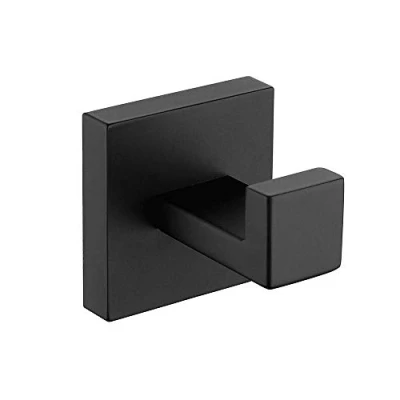 Imagen de Melairy 304 Acero Inoxidable Baño Cromo Brillante Gancho Astilla Acabado Ganchos Percheros Para Cocina Toallero Ropas (1PC, Negro)
