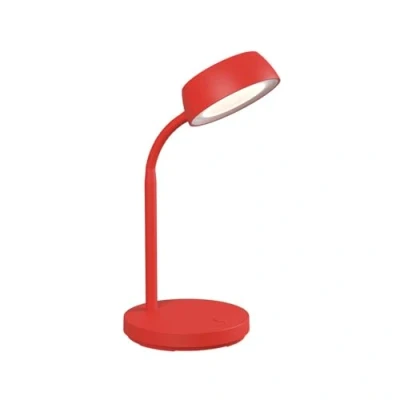 Imagen de MAUL Lampara escritorio LED MAULabby Pequeña de con soporte Moderna mesa para flexible luz blanca cálida 3000K Rojo