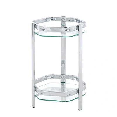 Imagen de HAKU Möbel Columna de flores cromo, Vidrio, metal Dim.: AL 45 cm x diámetro 28 cm, Estilo: Art Déco