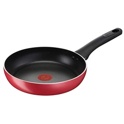 Imagen de Lagostina Cucina Mediterranea Sartén antiadherente de aluminio 26 cm diámetro, para inducción, gas y horno, con indicador cocción Thermo Signal, revestimiento Titanium Easy, mango
