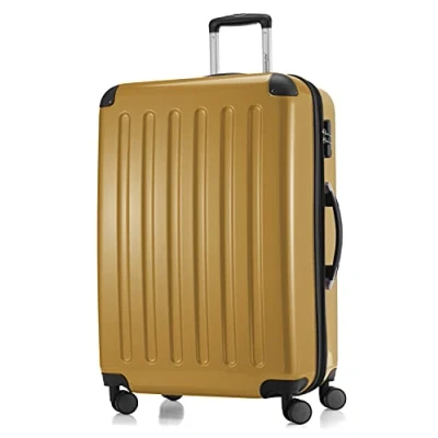 Imagen de HAUPTSTADTKOFFER Alex R2 Equipaje de viaje, Maleta rígida, Trolley expandible, 4 ruedas dobles, 75 cm, 119 litros, Oro otoño