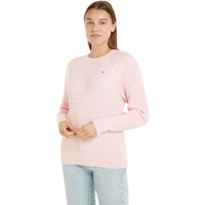 Imagen de Tommy Hilfiger Cable Jersey de punto, Mujer, Talla: XS, Delicate pink